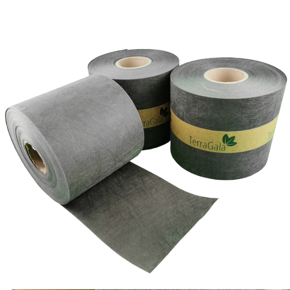 Vlies Sichtschutzstreifen an Doppelstabmattenzaun