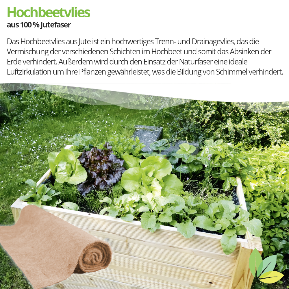 Hochbeetvlies zum Schutz von Hochbeete