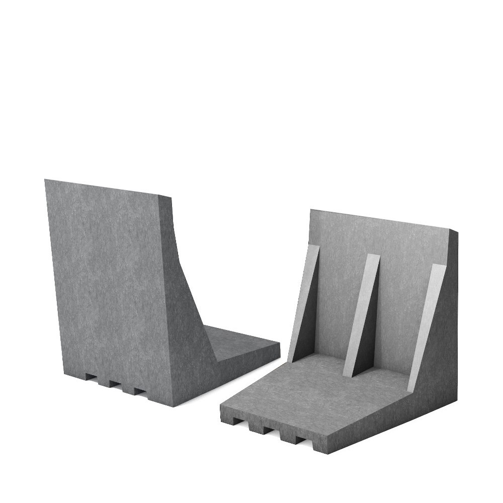 zwei, graue L-Steine