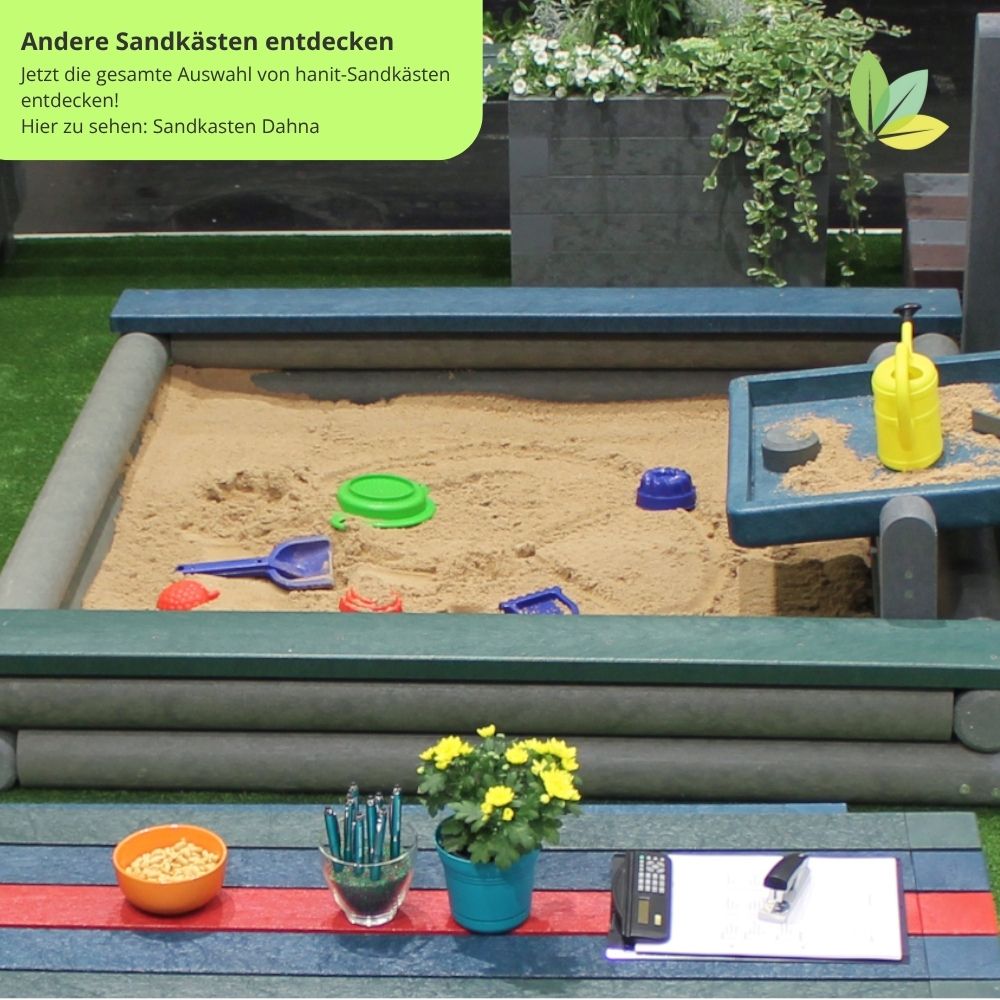 hanit® Sandkasten GOBI, 120 x 120 x 30m, braun