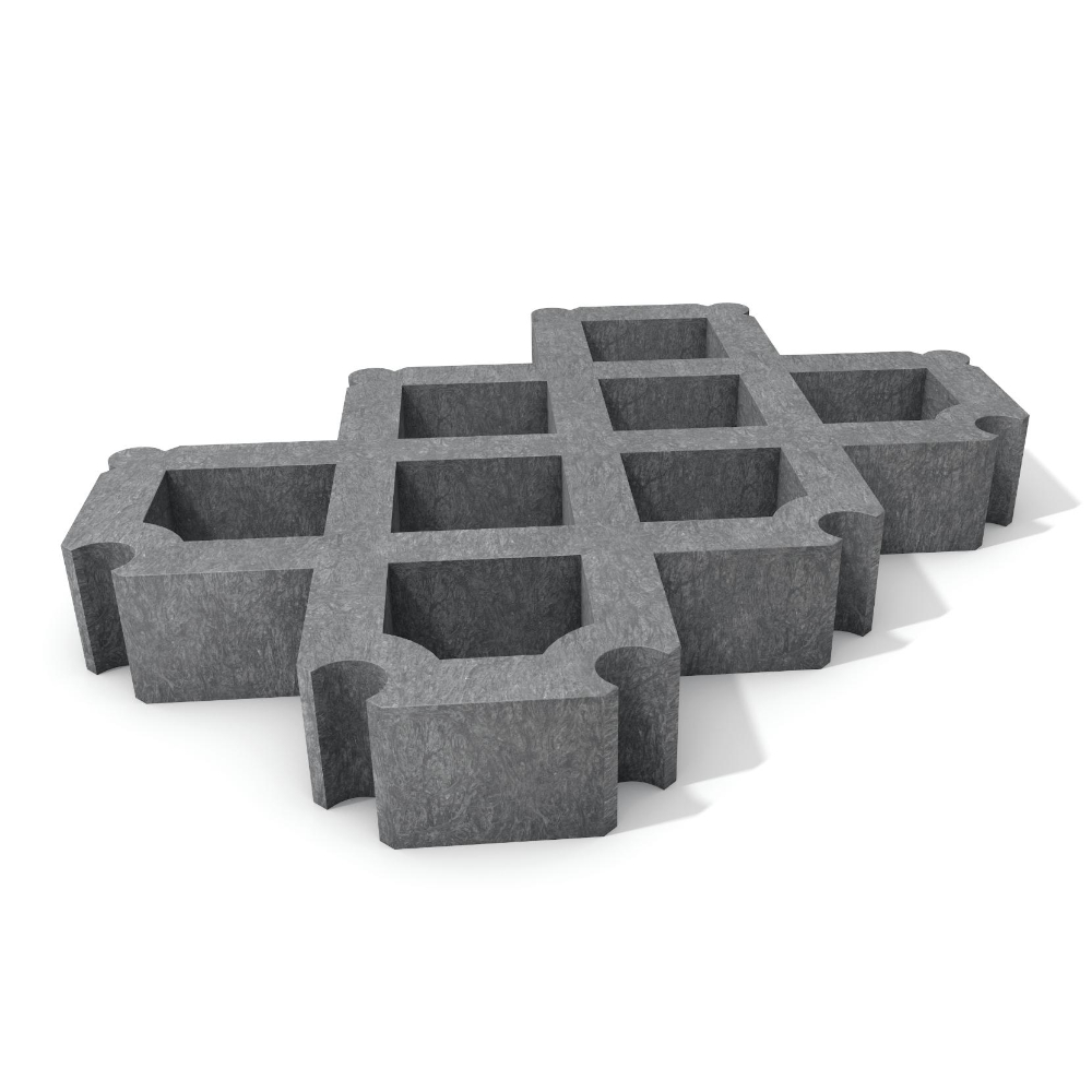 hanit® Rasengitterstein, 60 x 40 x 8cm, grau