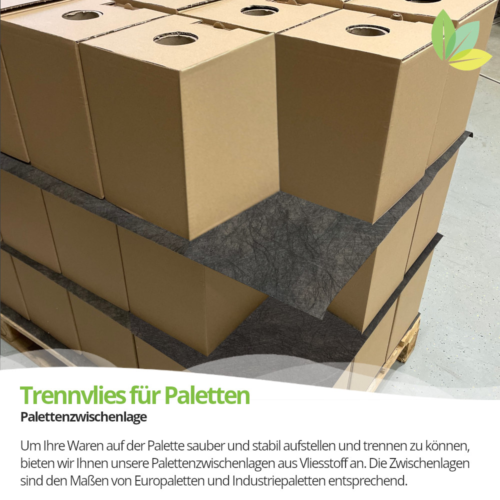 Palettenzwischenlagen aus Vlies, für Industriepaletten, 50 Stück