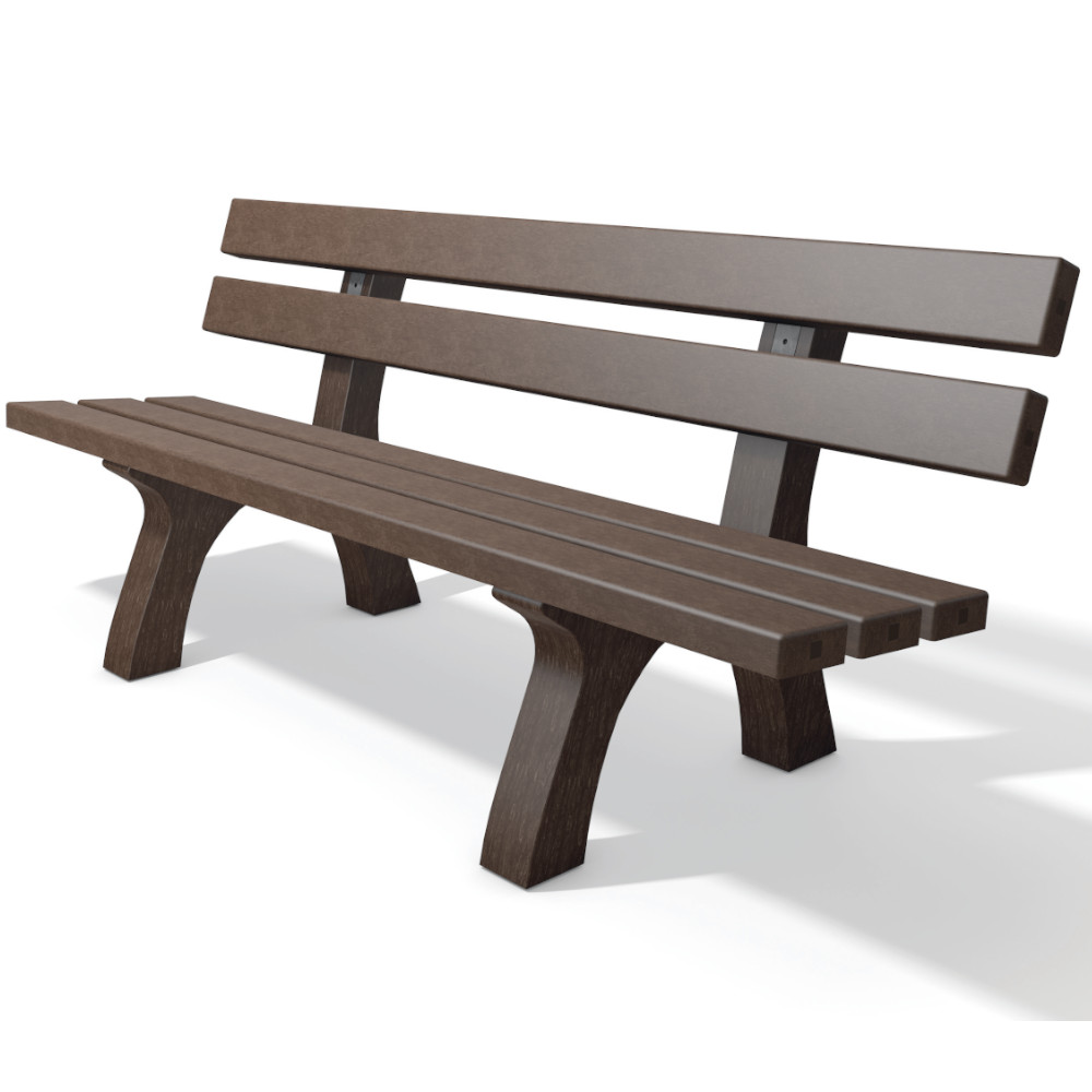 hanit® Gartenbank Piccadilly 1, 150 x 65 x 80cm, braun