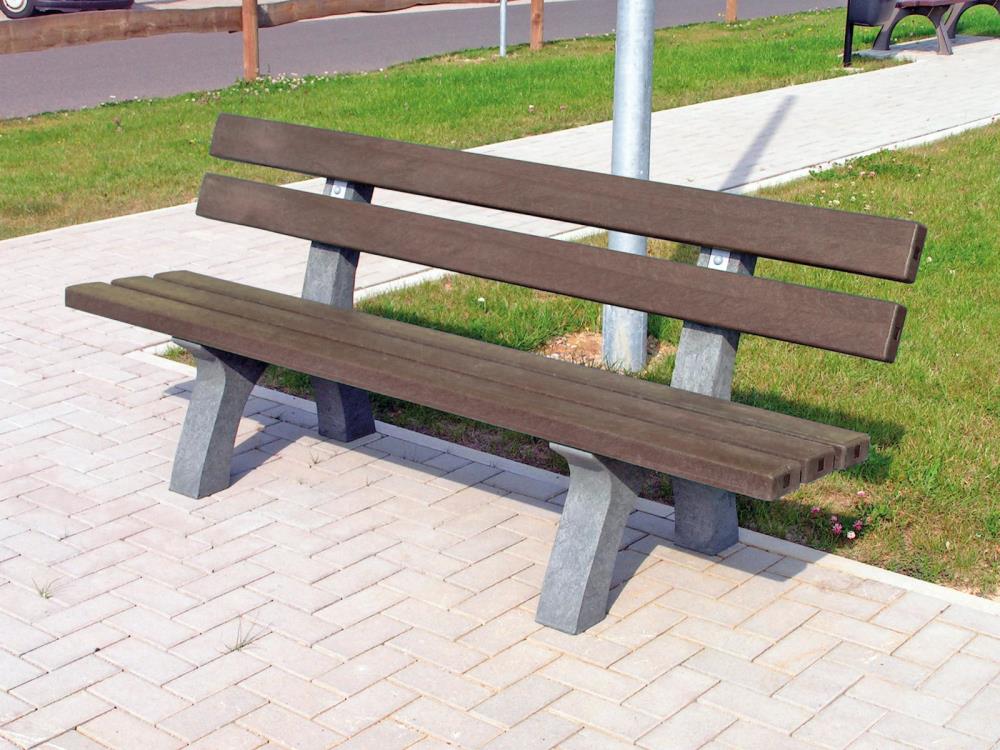 hanit® Gartenbank Piccadilly 1, 150 x 65 x 80cm, braun