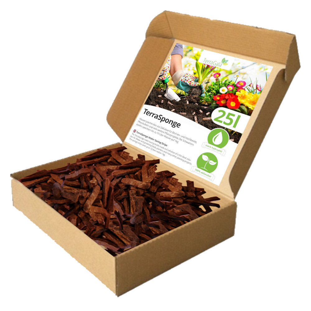 abbaubare Bewässerungsvlies-Streifen aus Zellulose (25 Liter)