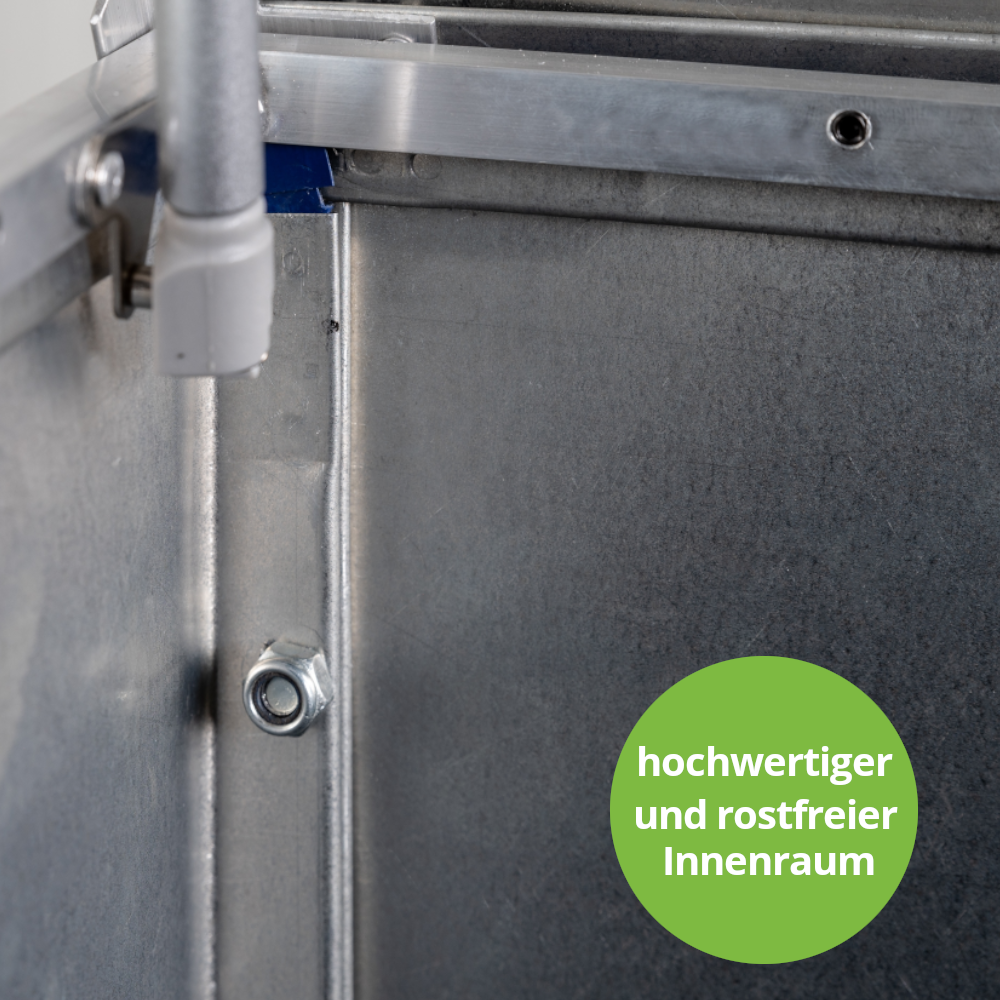 hochwertiger und rostfreier Innenraum