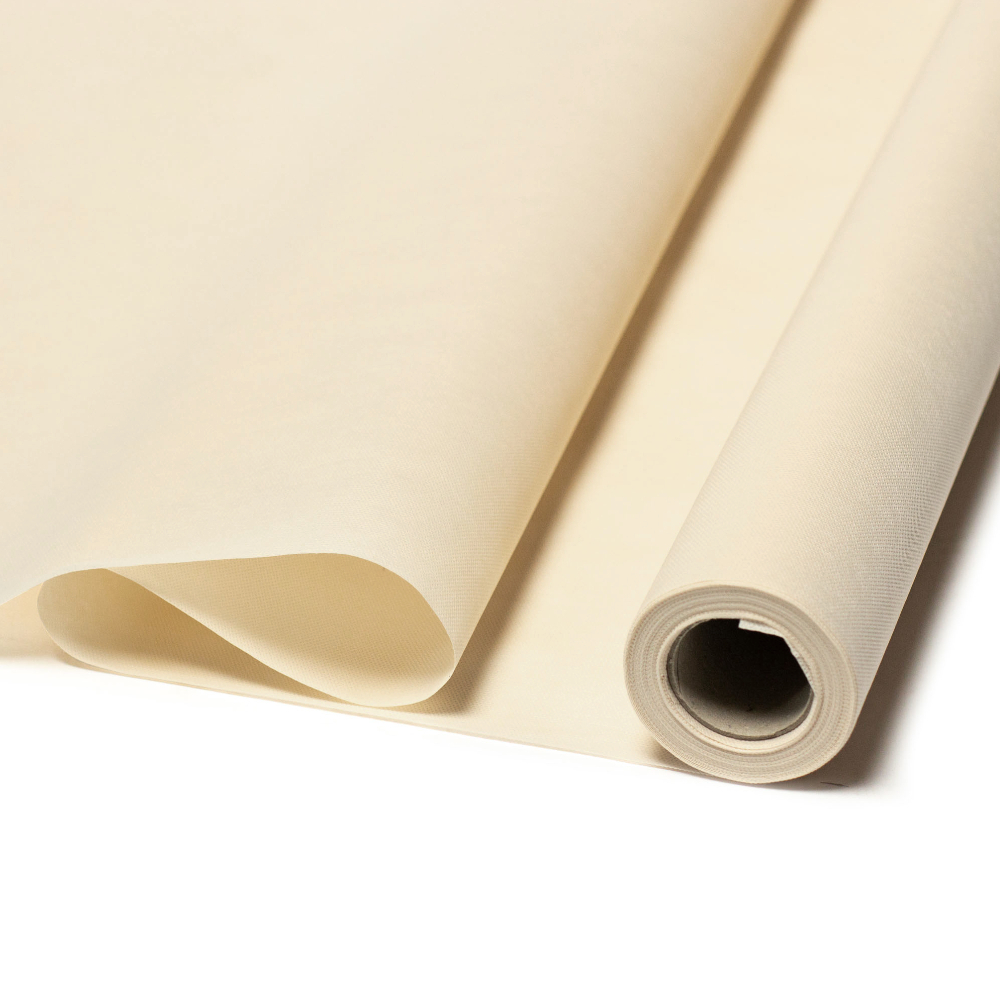 Frühbeet-Vlies-Rolle zur Veranschaulichung der hellbeigen Farbe.