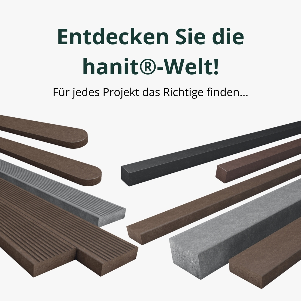 hanit® Terrassendielen,  200 x 19,5 x 2,8cm, anthrazit