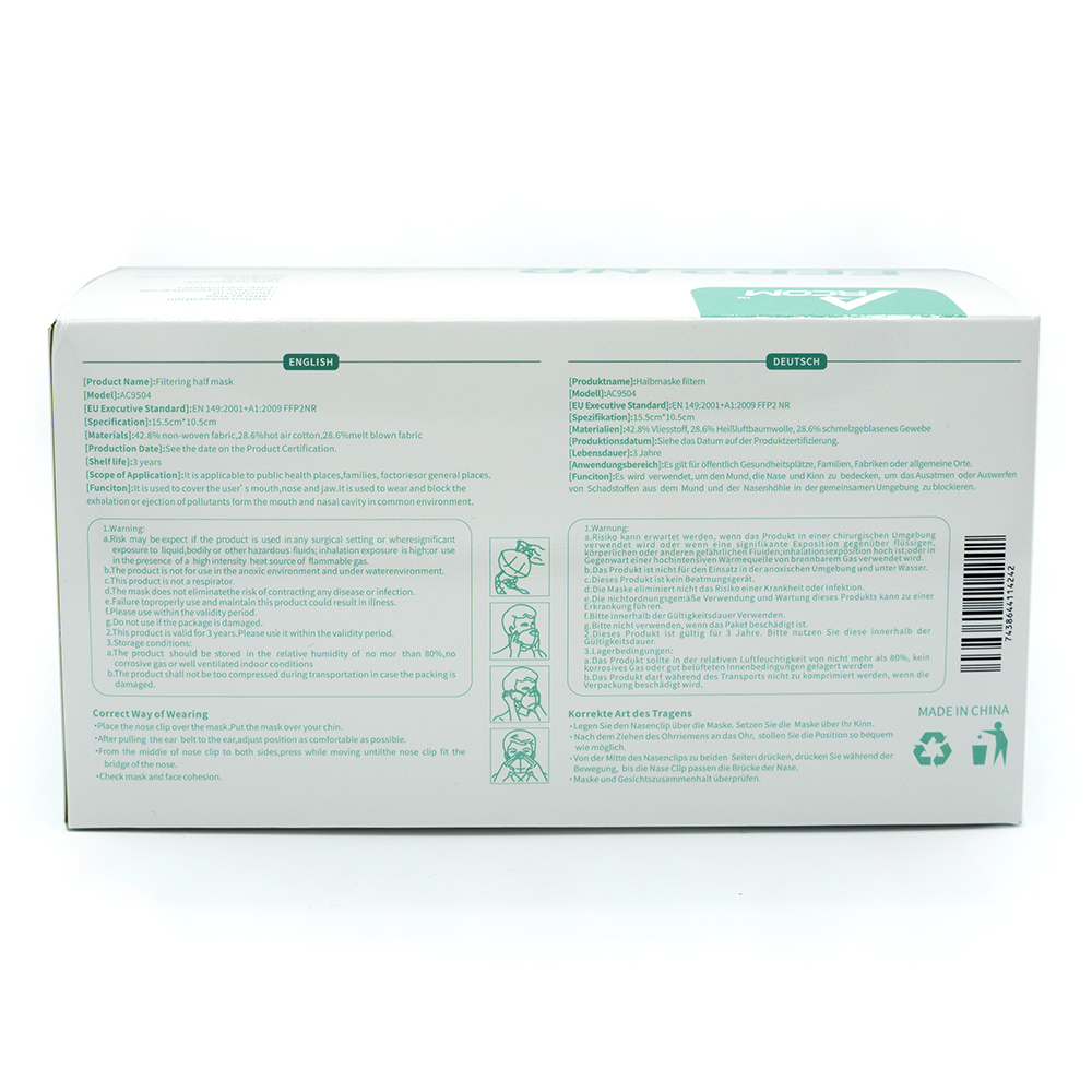 Rückseite des Paketes