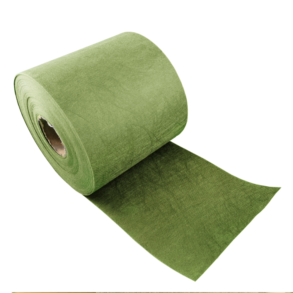 Vlies Sichtschutzstreifen an Doppelstabmattenzaun