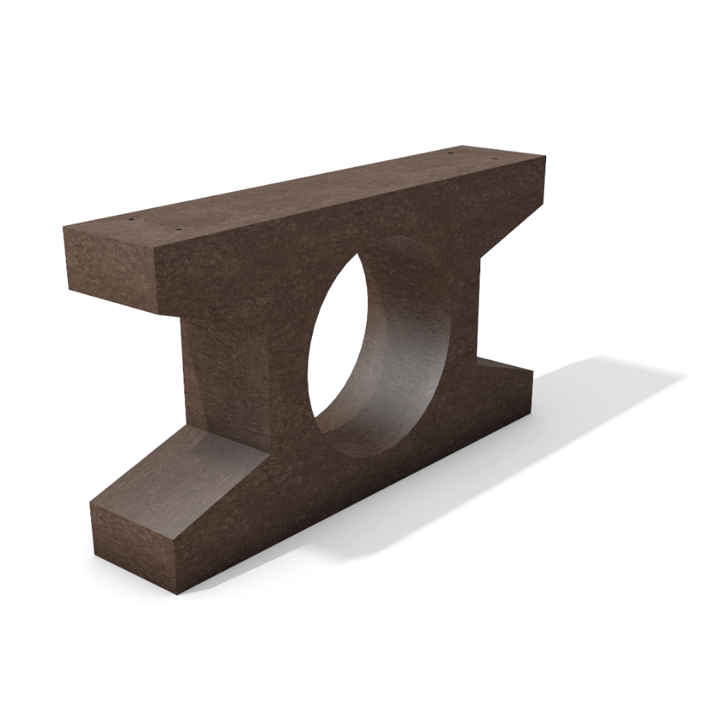 Brauner Bodenanker ohne Bank