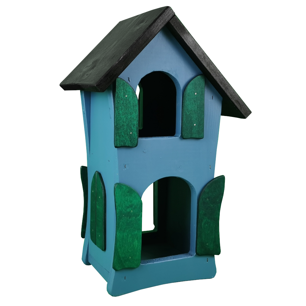 blaues Vogelhaus