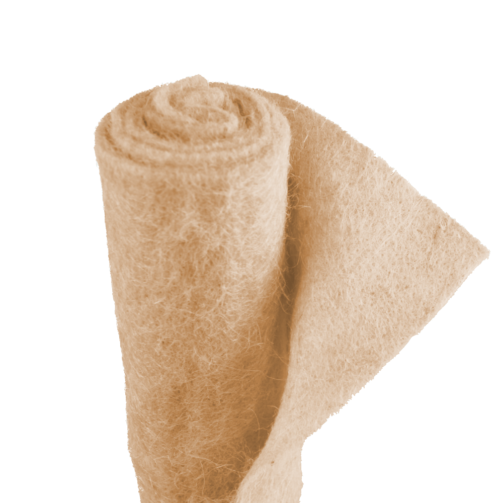 Unkrautvlies, Mulchvlies aus Jute, 1,5m x 5m
