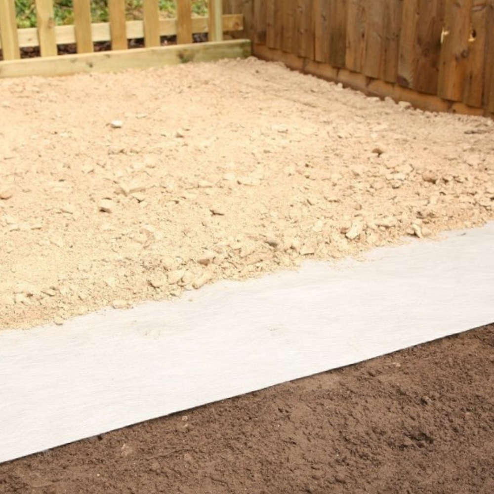 Unterbau Schichten einer Terrasse