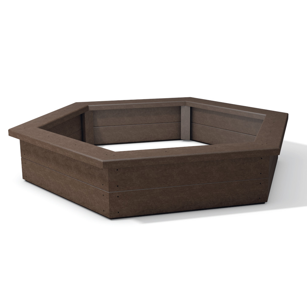 hanit® Sandkasten KALAHARI, sechseckig, braun Sandkasten Kalahari: Sechseckige Sandkiste
