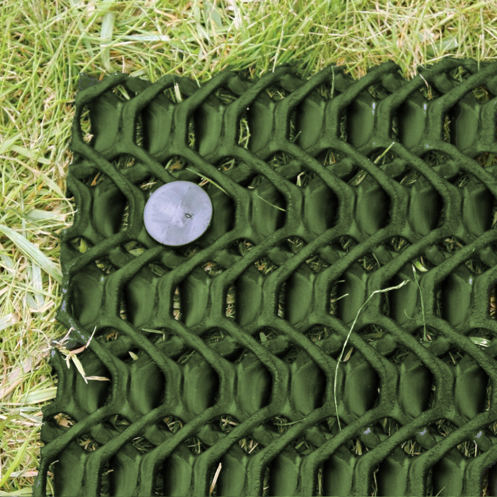 Pin in Fallschutzgitter